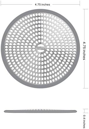 LEKEYE Shower Drain Hair Catcher/Strainer/Stainless Steel and Silicone