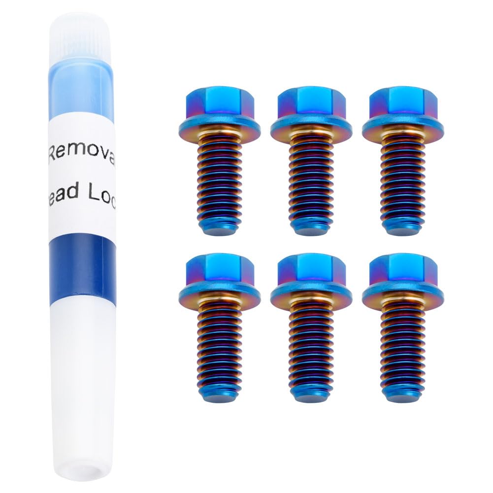 Tusk Titanium Rotor Bolt Kit Burnt Blue Compatible with KTM 450 SX-F 2007-2025/300 XC-W 2019-2025/300 XC 2020-2025/250 SX-F 2005-2025/350 XC-F 2011-2025