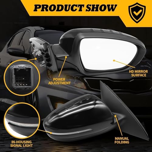 Jecoupoon Right Side Mirror Assembly Compatible with 2011 2012 2013 Optima by Jecoupoon - Used condition - Image 2
