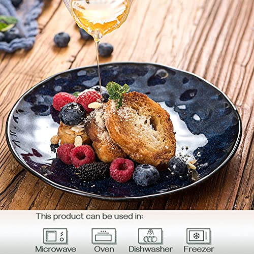 vicrays Porcelian Round Dessert Plate, 20.3 cm, Microwave, Oven, Dishwasher Safe, Scratch Resistant - Image 3