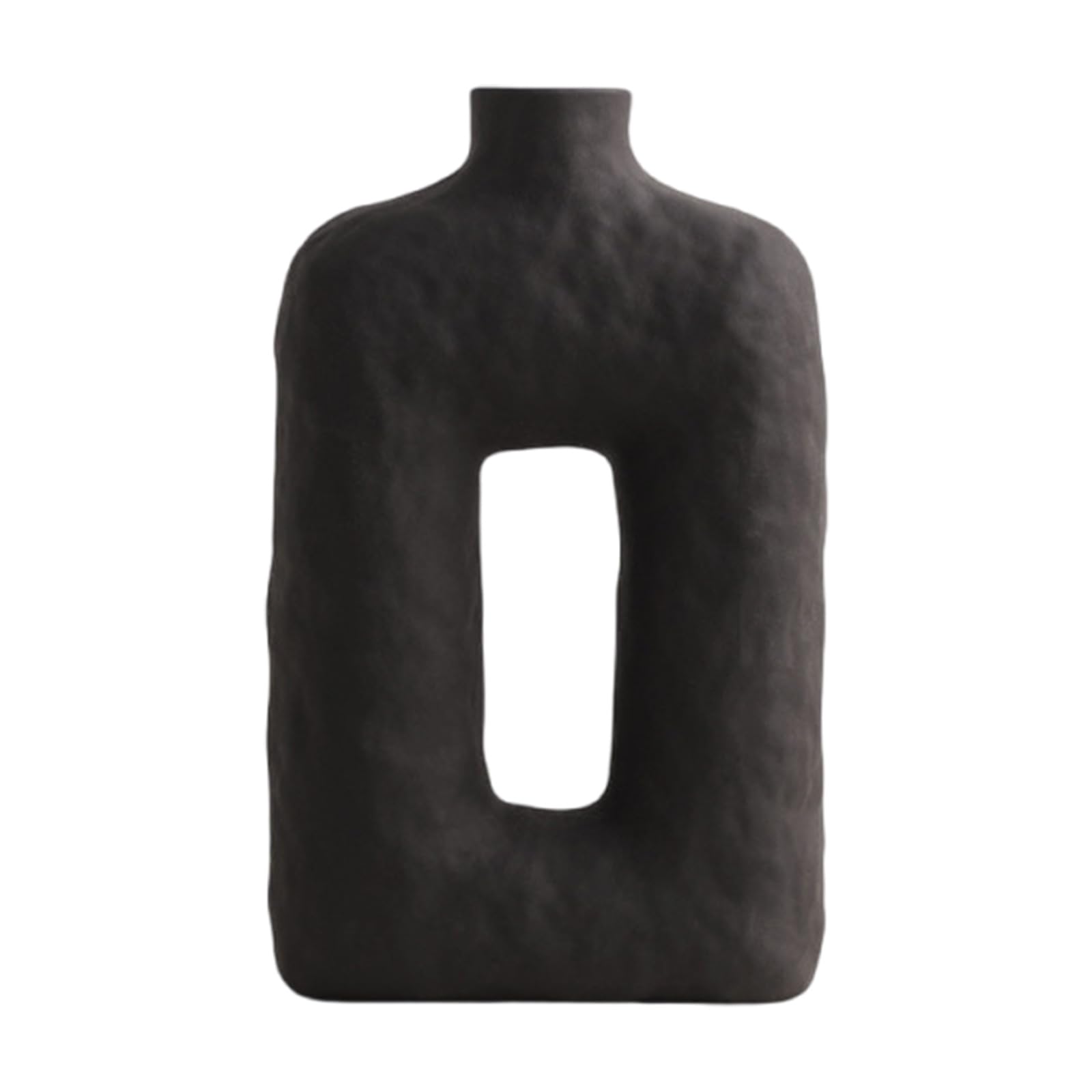 Wabi-Sabi Minimalist Ceramic Vase, Handmade Home Decor for Table, Shelf, Living Room and Interior Design