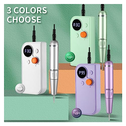 Taladro de uñas recargable portátil para esculpir acrílico rápido y sin cables molestos 3
