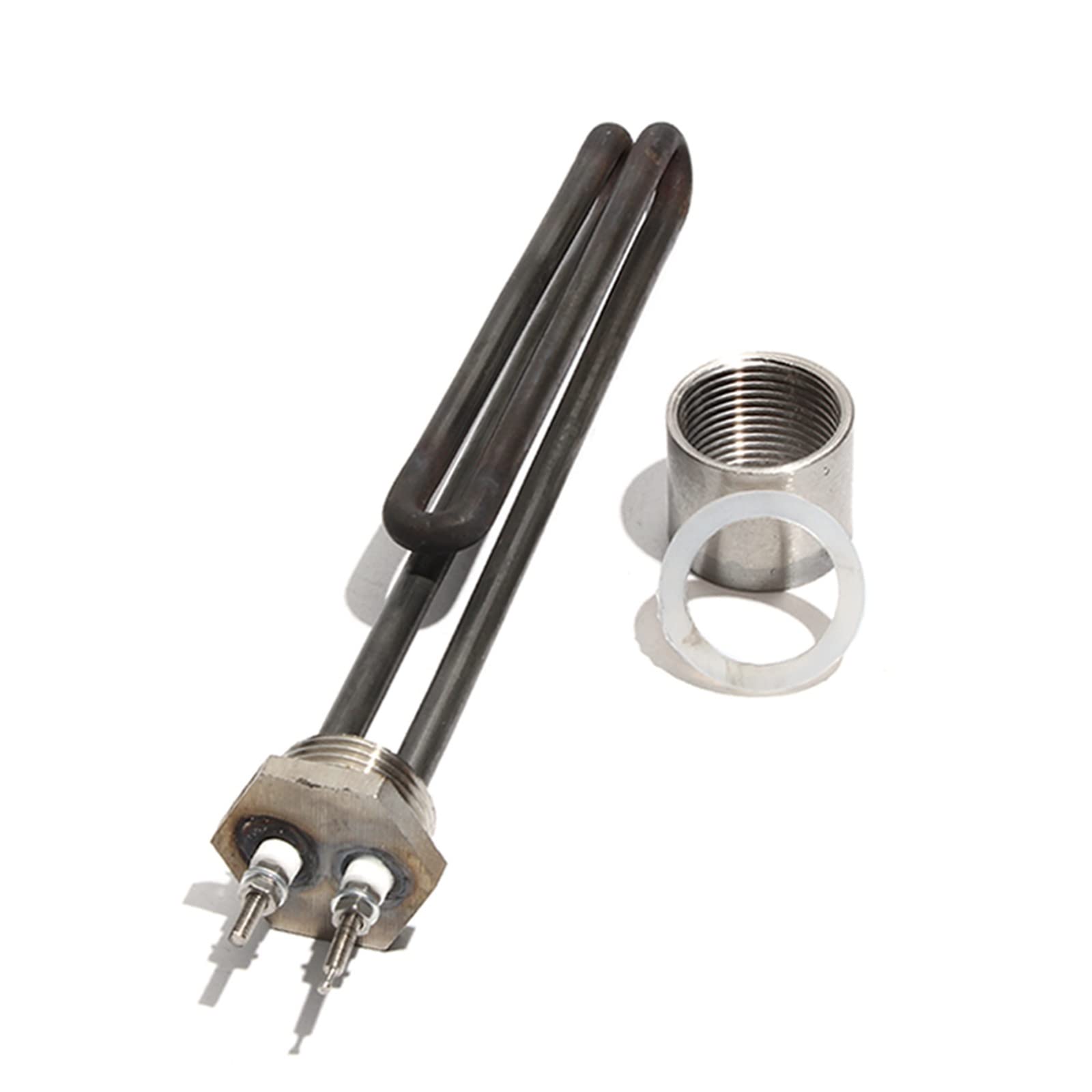 Elemento riscaldante da 1 pollice BSP/DN25 filettatura 304SS con trattamento dell'olio verde 1KW/2KW/3KW/4KW elemento riscaldante solare dell'acqua con dado/filettatura gioiosa (dimensioni: B