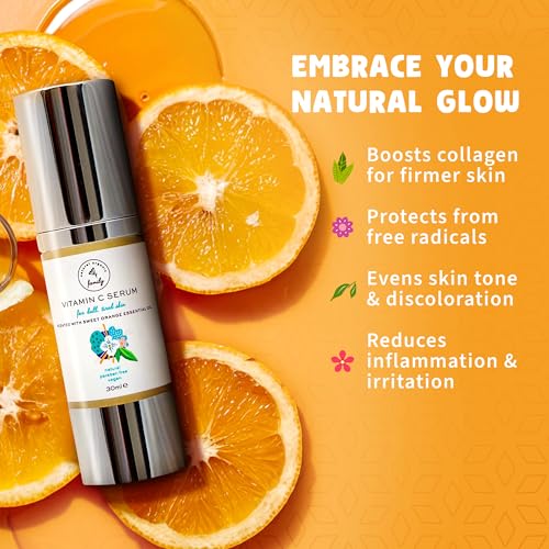 Vitamin C Serum for Face with Hyaluronic Acid, Aloe Vera, Retinol, and Vitamin E - Natural Skin Care for Beautiful and Healthy Skin - Brightening Serum for Dark Spots and Fine Lines - Image 3