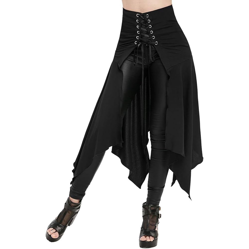 Amazon.com: Women's Halloween Gothic Half Skirt Trendy Split
