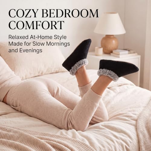 Image of Cozylook Fuzzy Slippers for Women Indoor Soft Sole Slipper Socks