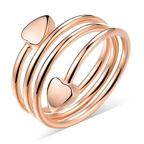 Magnetic Copper Ring with Magnets - Serpentine Rose Gold