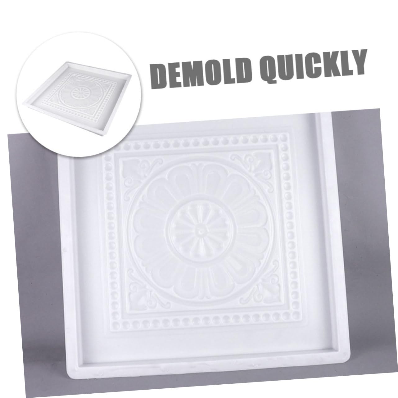 Bloques al Patios para Libre y Aire Fácil Rápida Molde de Estilo Antiguo Blanco, Plástico Resistente, Construcción