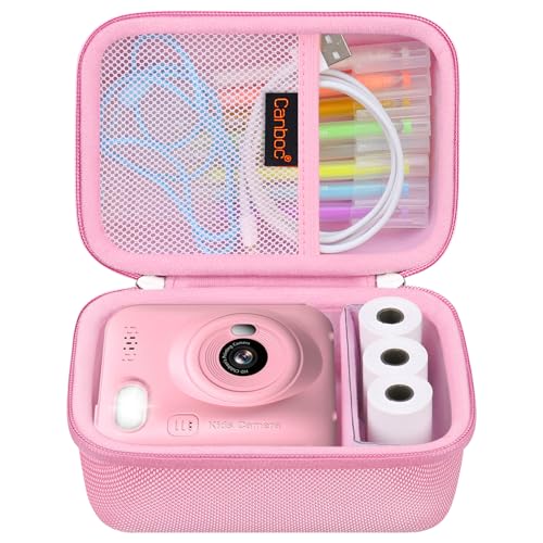 Pochette appareil photo enfant rose pour stocker les souvenirs et tirages papier