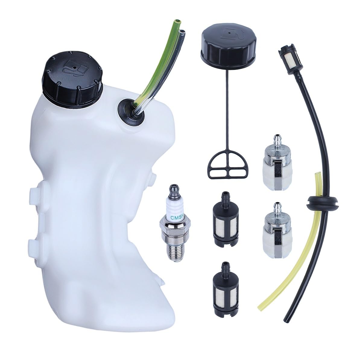 Kit de filtro y tapa de línea de ensamblaje de tanque de combustible de gas, compatible con motores de desbrozadora y recortadora Hond GX35, GX35NT, HHT35S y UMK435.