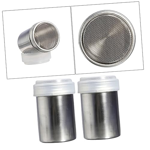 CIYODO Portable Powdered Sugar Container 2pc Power Bottle Storage Spill Design