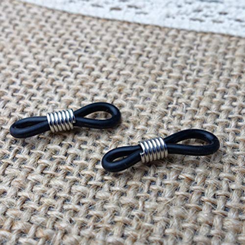 SUPVOX Brillenkettinghouder, brillenogen oogjes lus voor brillenketting gordelhouder 12 stuks (wit en zwart) - Image 7