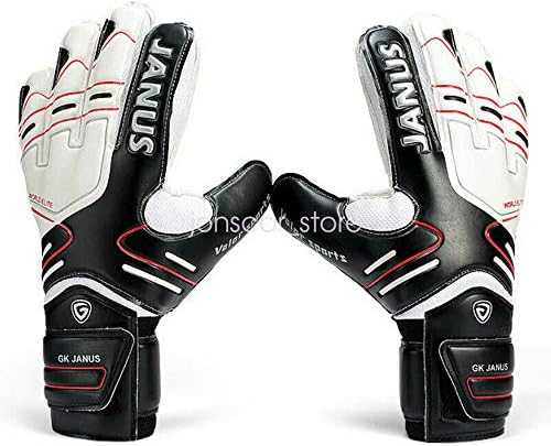 Kids Children Adult & Youth Professional Soccer Goalkeeper Gloves with Finger Protection Latex Soccer Football Goalie Gloves Goal Keeper Gloves for Match Training 5 6 7 8 9 10