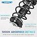 ILONPA Front & Rear Struts w/Coil Springs for 2006-2013 Audi A3 Quattro / 2010-2014 Golf / 2005-2010 Jetta / 2006-2009 Passat Rabbit / 2009-2016 CC / 2007-2011 Eos, Shock Absorbers (Fits 5611 172311)