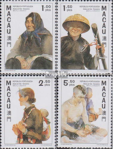 Prophila Collection Macao Michel.-No..: 904-907 Quattro Strisce (Completa Edizione) 1997 Hausbootbewohner (Francobolli per i Collezionisti)