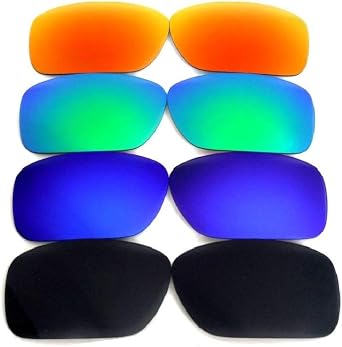 Galaxy Replacement lenses For Oakley Fuel Cell Polarized Black/Blue/Titanium/Red
