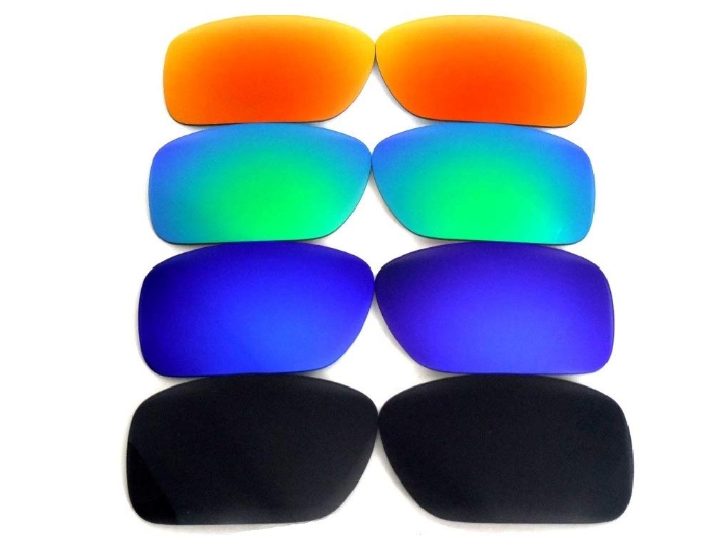 Galaxy Replacement lenses For Oakley Fuel Cell Polarized Black/Blue/Titanium/Red