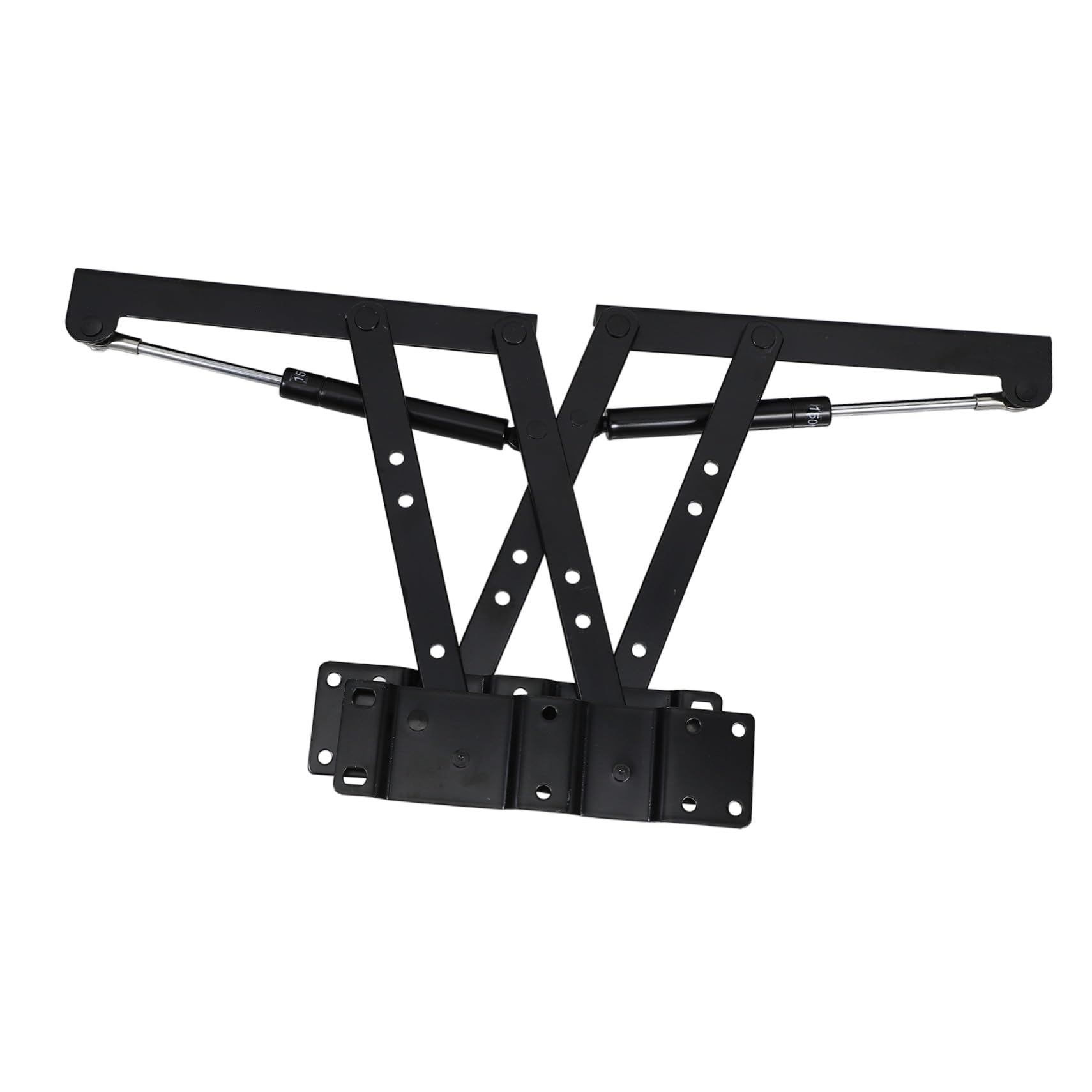 Veemoon 1 Par de Soportes Elevadores para Mesa de Centro, Bastidor Plegable de Hierro Negro, Estructura Resistente para Mesa Funcional