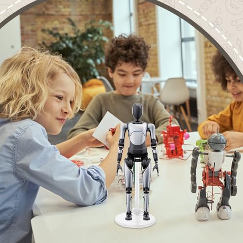 Puppenständer, Verstellbar Puppenständer Plastikpuppenständer Klar Puppen Display Halter Kunststoff Puppenständerhalter Actionfiguren Puppenzubehör für 9-11 Zoll Barbie-Puppen (Transparent, Stück, 6)