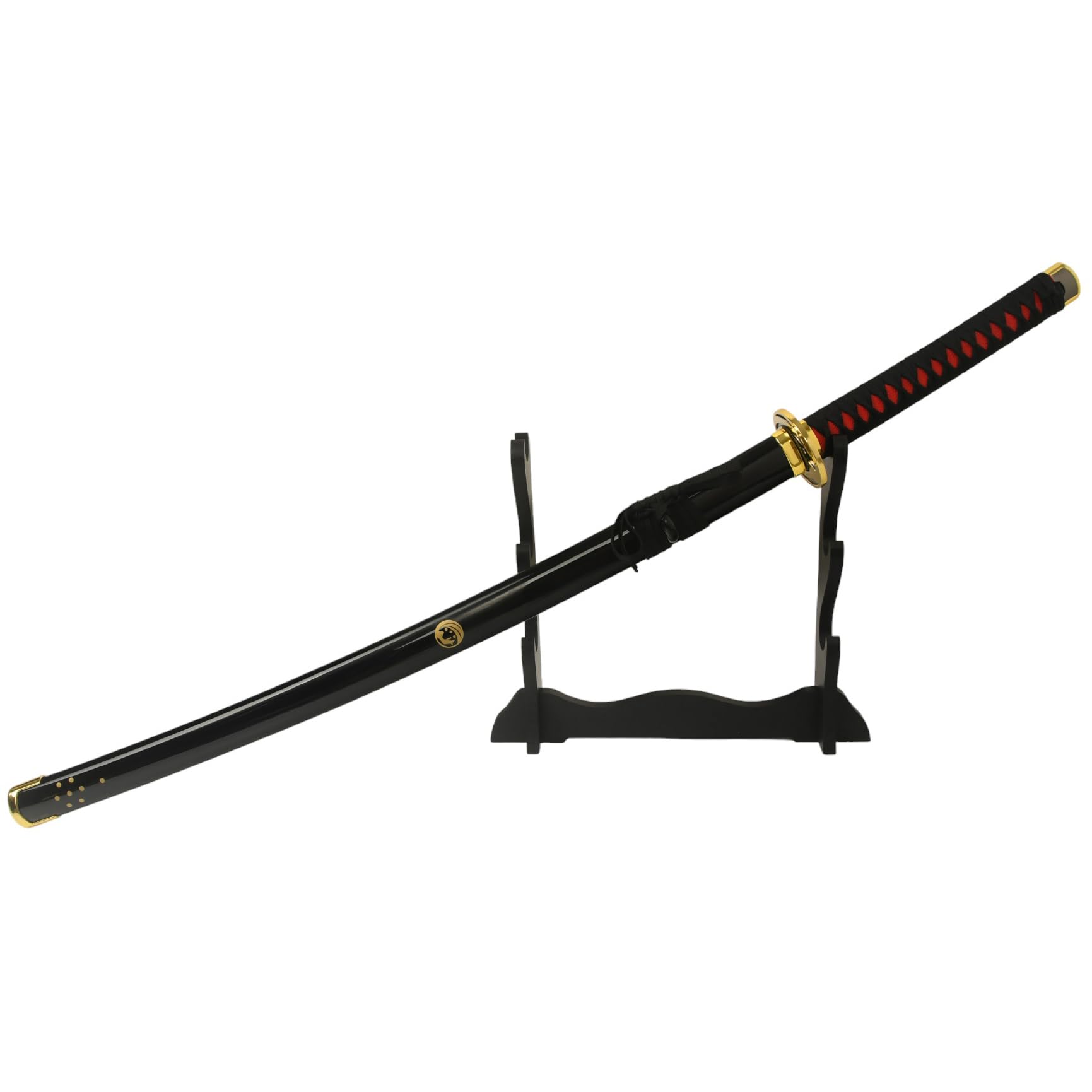 ◉菊花紋章刀袋付き・黒鋼製湾曲刀 (樋入り)　期間限定販売 ◉菊花紋章刀袋付き・黒鋼製湾曲刀 (樋入り) 期間限定販売