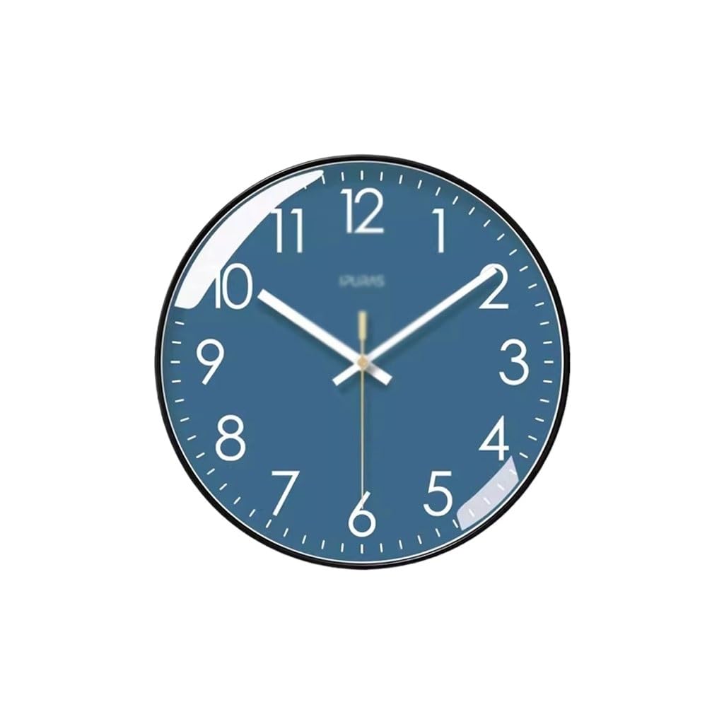 EINES Wall Clock Living Room Clock Simple Household Clock Wall Clock Modern Silent Sweep Second Quartz Clock