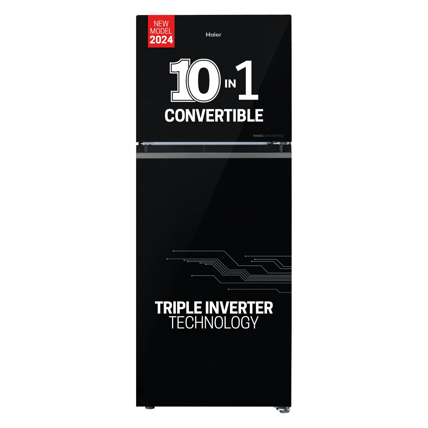 Haier 328 L, 3 Star, Convertible 10-in-1 Triple Inverter & Fan Motor Technology, Frost Free Double Door Refrigerator (HEF-333BG-P, Black Glass, 2024 Model) (B0BTHL78KK) Amazon Price History, Amazon Price Tracker
