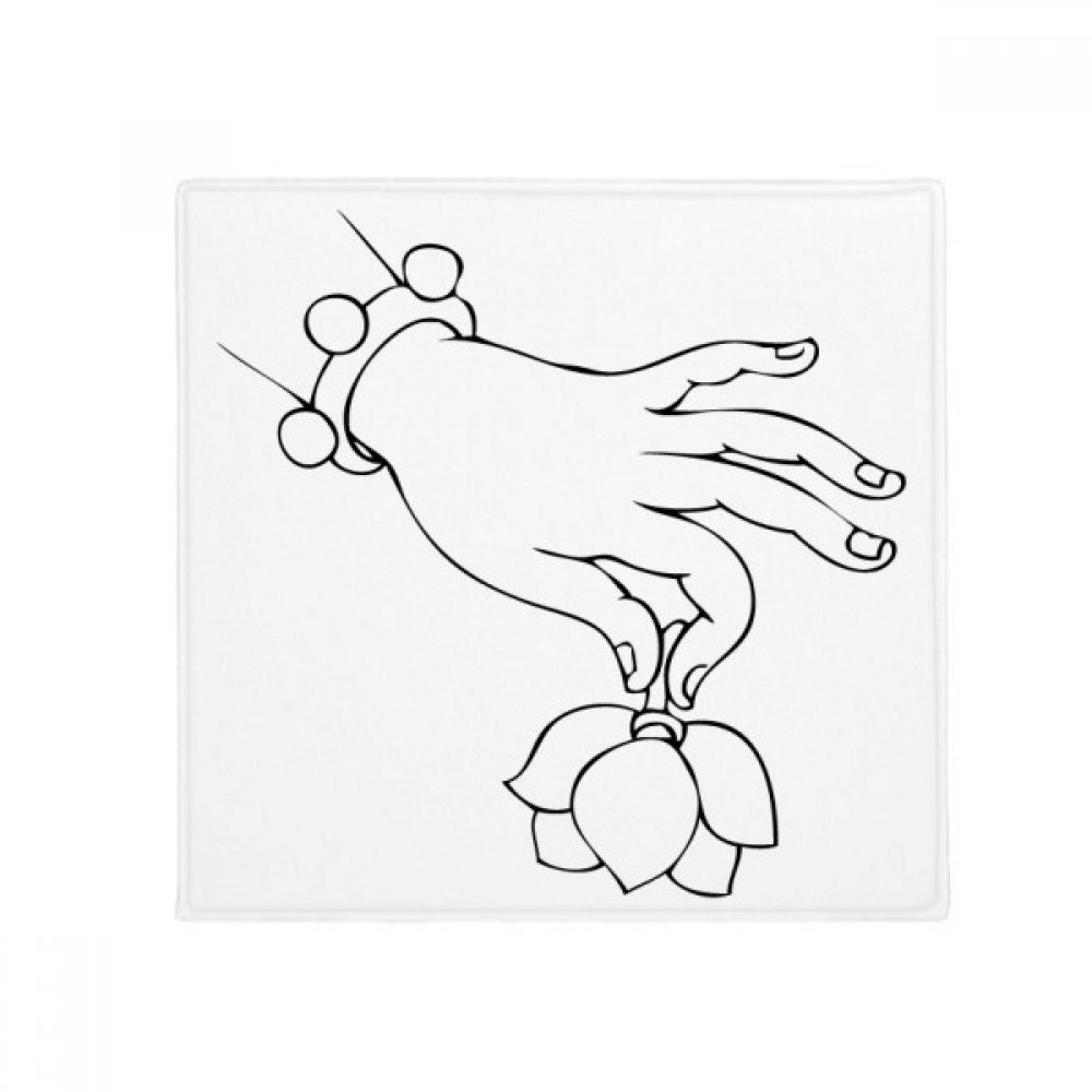 Tapis de sol bouddhiste artistique imprimé dessin main pour décoration premium