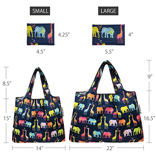 Image of allydrew Large Foldable Tote Nylon Reusable Grocery Bag