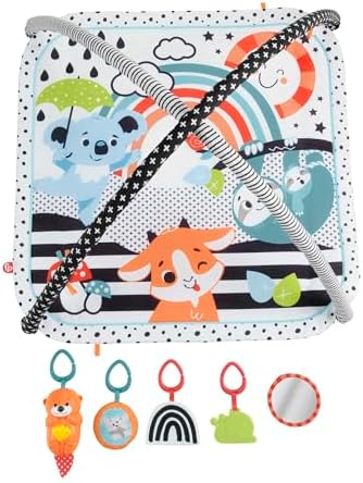 Fisher-Price Neşeli Hayvanlar 3'ü 1 Arada Jimnastik Merkezi™ Fisher-Price Neşeli Hayvanlar 3'ü 1 Arada Jimnastik Merkezi oyun minderi HBP41 - Görsel 4