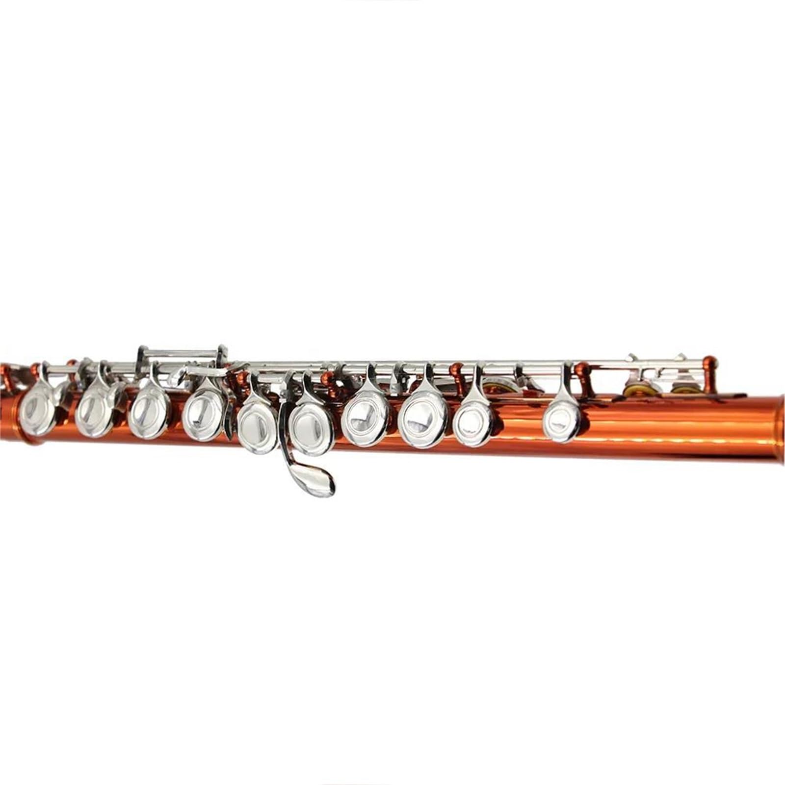 Flauto Flauto traverso professionale placcato in Do arancione da concerto