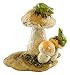 Top Collection Miniature Fairy Garden and Terrarium Mini Frogs on Mushrooms Statue