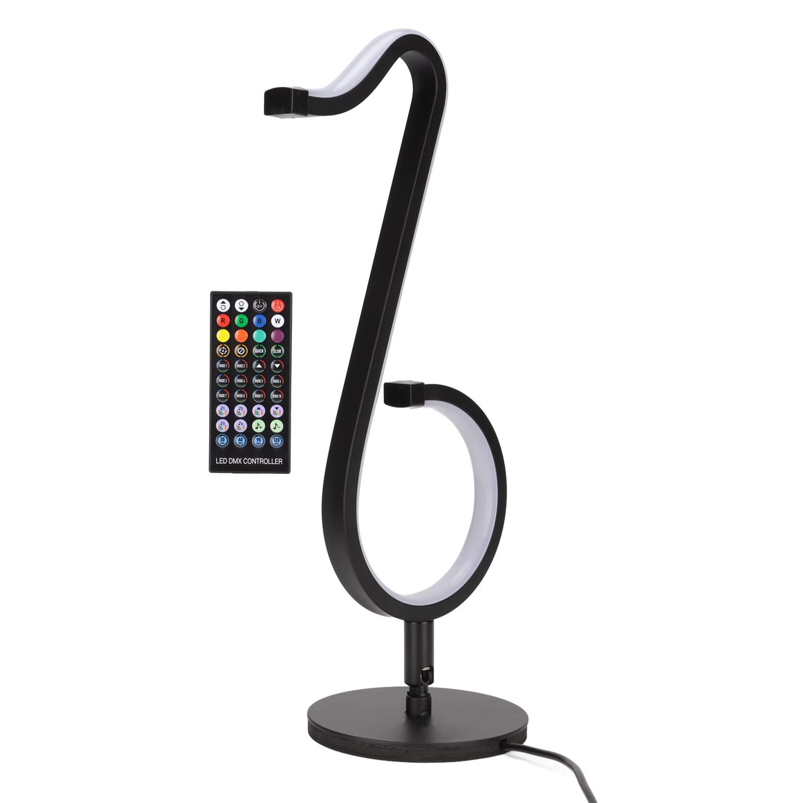 Uwaga Lampa na biurko Lampa ścienna, podstawa obrotowa o 180 stopni, aplikacja mobilna Smart Control, kolorowa fajna lampa biurkowa do dekoracji ścian biurka Działa z Androidem 4.4 i OS X 11.0 i nowsz
