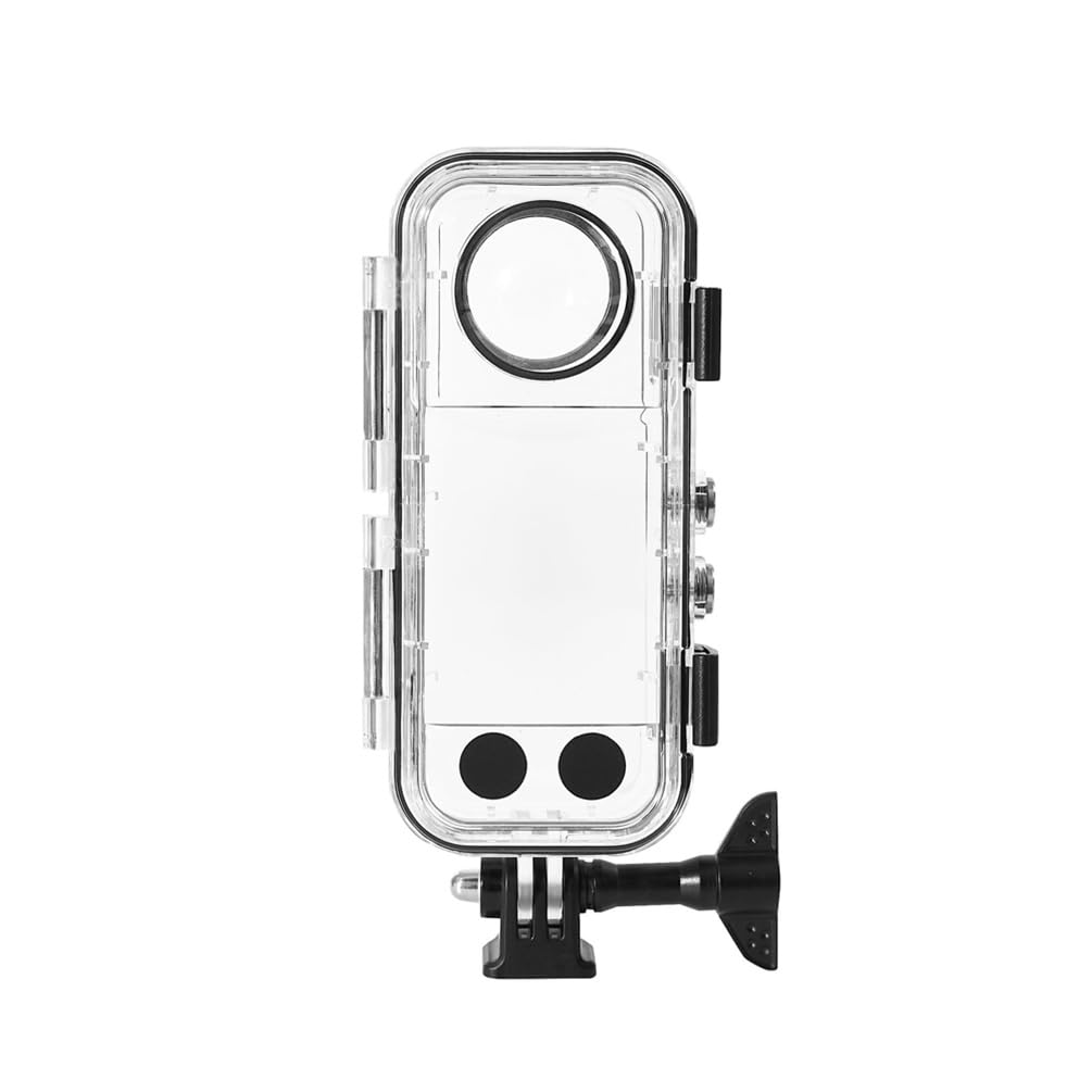 Funda de buceo para cámara de acción Insta360 X4, cubierta impermeable, cubierta subacuática, protector de 60 m, cámara deportiva, invisible de 360°, carcasa de buceo completo (PC)