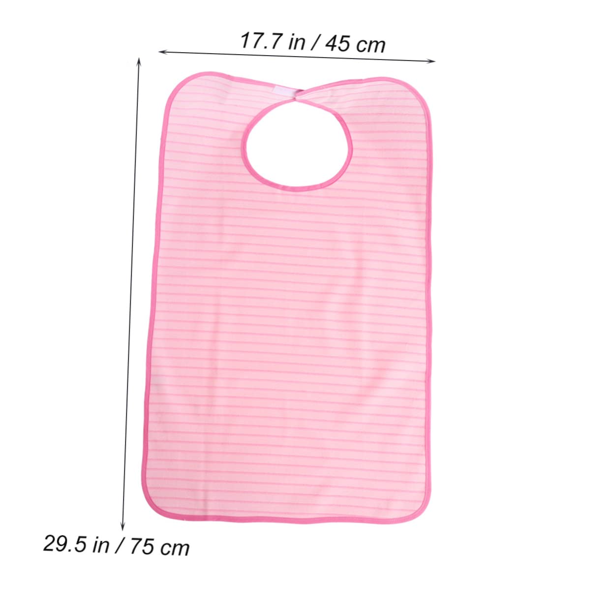 BESTonZON Protective Mealtime Clothing for Adults Pink Bib Waterproof Absorbent and Easy-to-clean Design