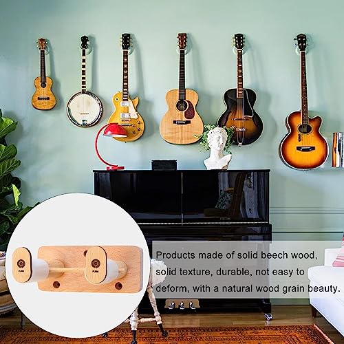 Support mural pour guitare | Support mural pour guitare en bois avec vis | Supports muraux Guiter Hooks Stands pour guitares acoustiques électriques basses ukulélé classiques - Les Beatles, Paul McCartney, John Lennon, RIngo Starr, George Harrison Support mural pour guitare | Support mural pour guitare en bois avec vis | Supports muraux Guiter Hooks Stands pour guitares acoustiques électriques basses ukulélé classiques – Image 4