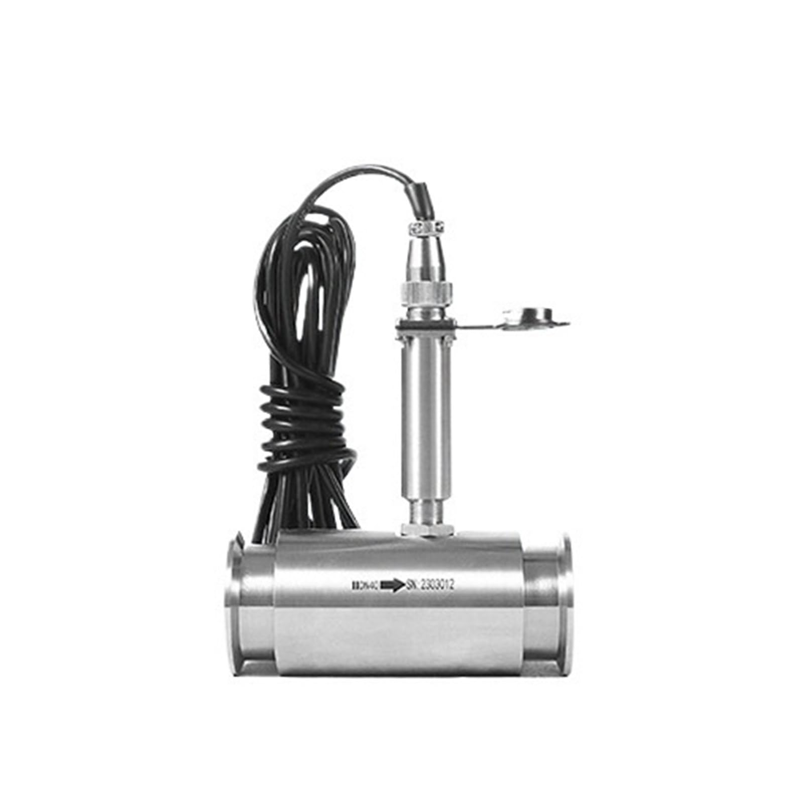 TBZOQAID Flow Meter Liquid Stainless Steel Electronic Digital Sensor(DN4 thread)