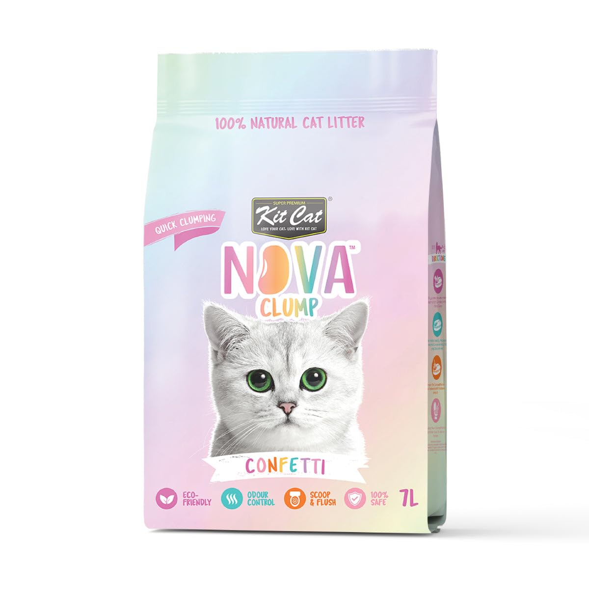 Kit Cat Pack 12x Arena Eco SoyaClump - Confetti 7L Arena para Gatos
