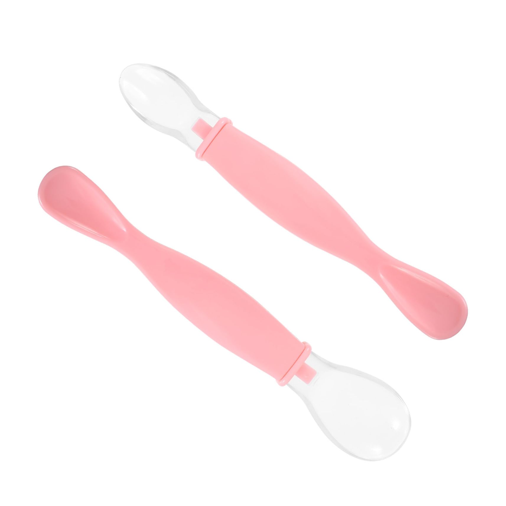 HANABASS Adorable Food Spoon Pack Silicone Utensils First Stage Boy Girl Spoons Lightweight Portable