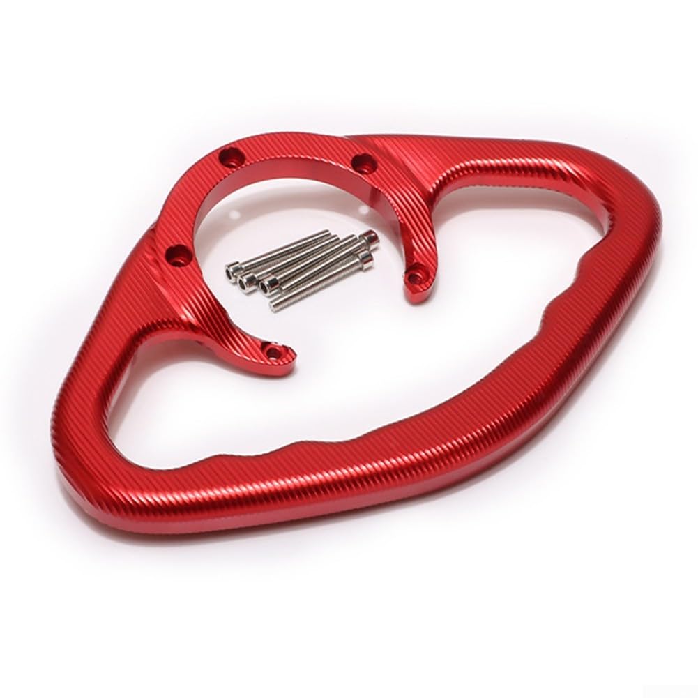 HpLive Maniglione per passeggero per moto in alluminio per Yamaha FZ1 FZ6 R1 R6 MT-07 per MT-09 XJ6 (rosso)
