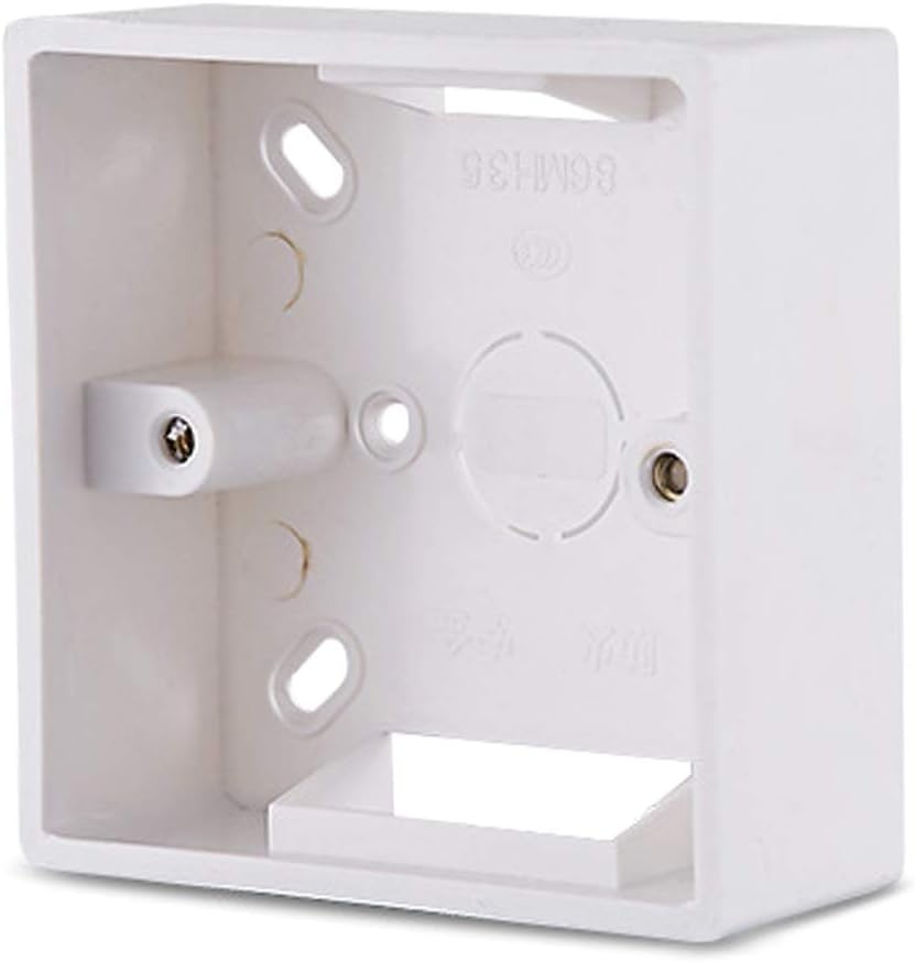 Hanzou Storage Container, 86X86 PVC Thickening Junction Box Wall Mount Cassette For Switch Socket Base Switch Bottom Box Electrical Box Accessories