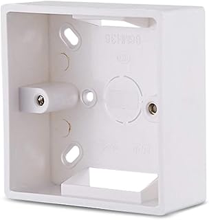 Storage Container, Asukohu 86X86 PVC Thickening Junction Box Wall Mount Cassette For Switch Socket Base Switch Bottom Box Electrical Box Accessories