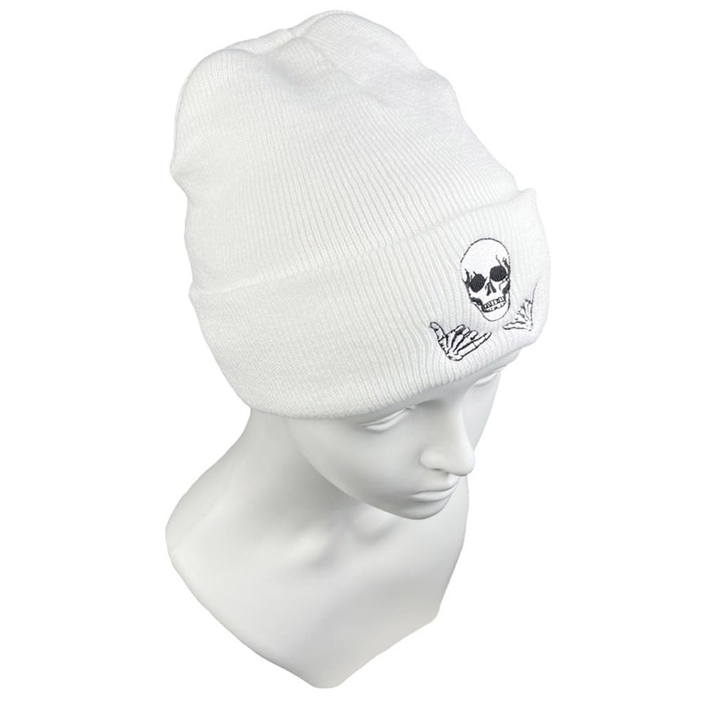 Czapka dekoracyjna Szkielet Czapka Dzianinowa Czapka Hip-Hop Czaszka Czapka Sweter Moda Sportowa Czapka Zimowa Gruba Ciepła Unisex