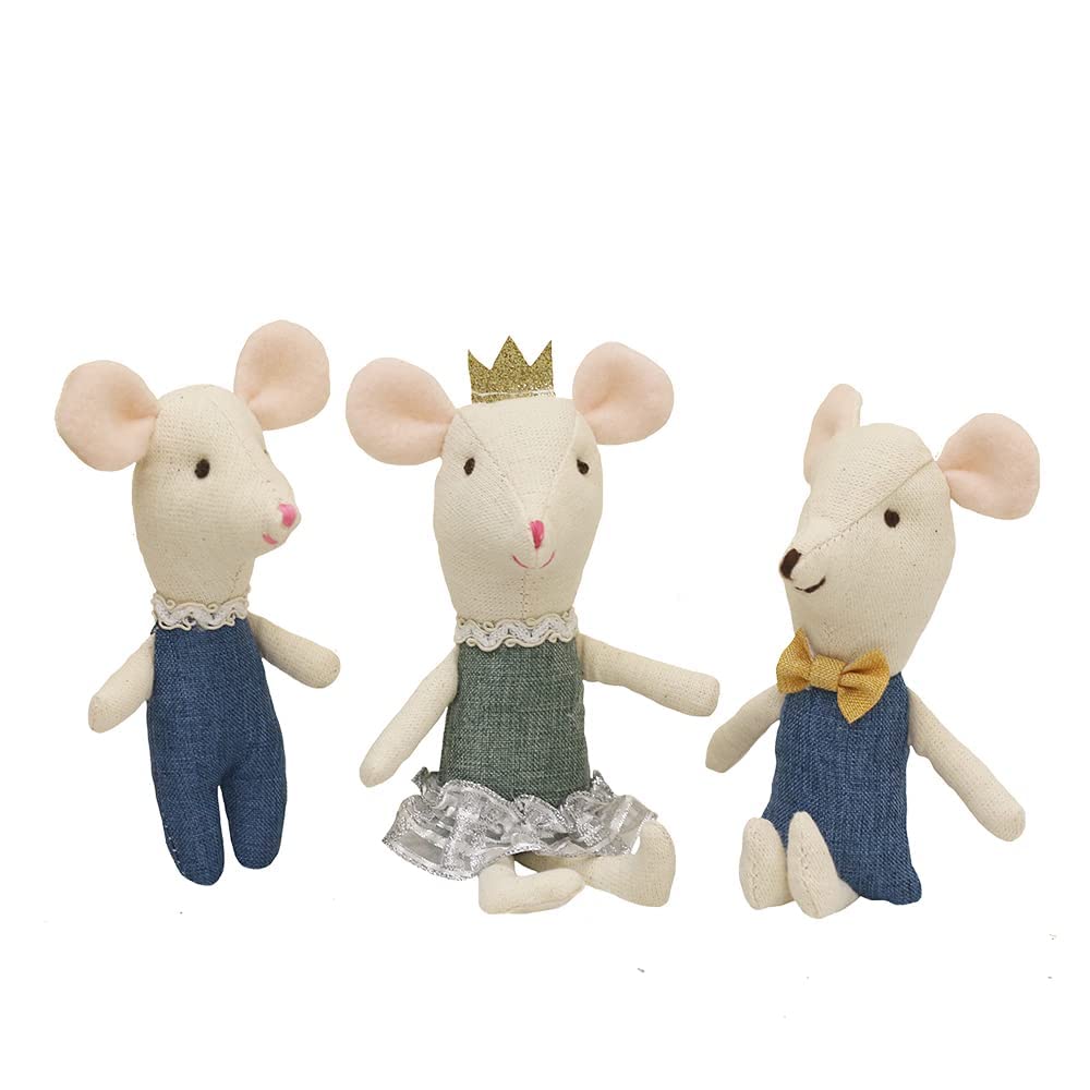 Legmic Mouse Family Dolls Cute Stuffed Animal Plush Doll Blue