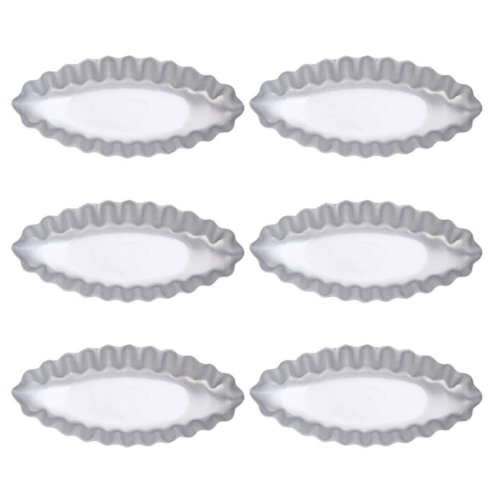 BESTonZON 6pcs Mini Egg Tart Molds Egg Tart Pans for Baking Heat Resistant Non Stick Tinfoil Mold for Tart Shell Mini Pie Cupcake
