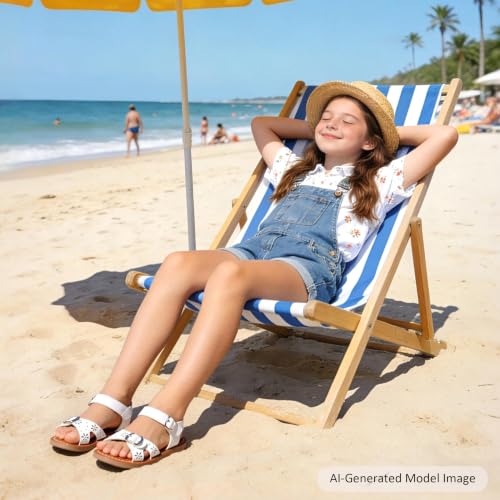 Image of Felix & Flora Toddler Girl Sandals - Flower Girl Dress Shoes Open Toe Little Kid Flats