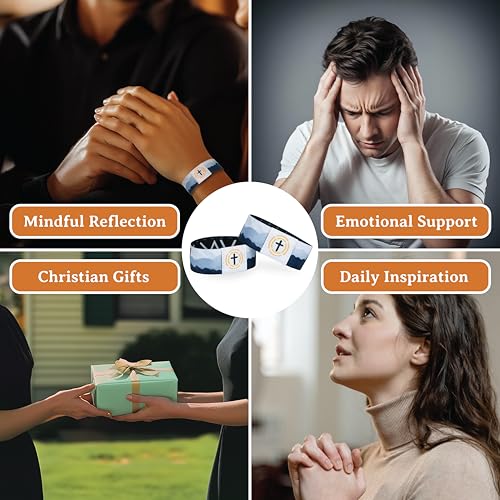 Pack 1 God is greater than highs and lows Daily Bible Verse Bracelets, Mothers day bracelet, Graduation Gifts for Her/Him,Fathers Mothers Day Gifts For Mom, Religious,Christian gift for Women3