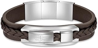 Police Brazalete Pulseira VALORIOUS SS & Pele Cast :: L PEAGB2120322 Marca