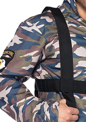 LEG AVENUE 85279 - 2Tl. Kostüm Set Fallschirmjäger, Größe L, camo, Männer Karneval Fasching – Bild 5
