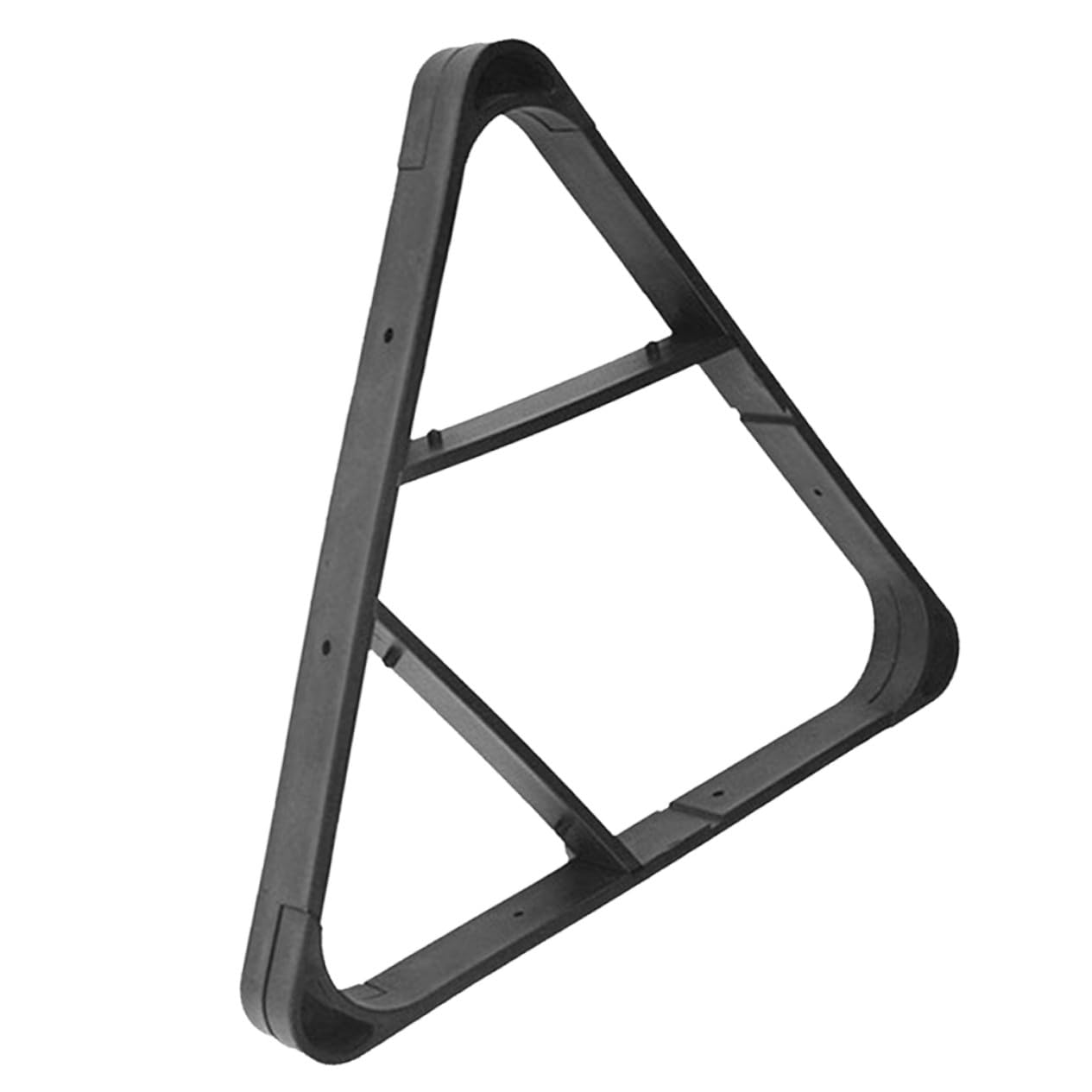 Cabilock Supporto Triangolare Resistente e Facile da Organizzare in Plastica Nera per Palle da Biliardo per Casa e Feste, Adatto a Professionisti e Amatori