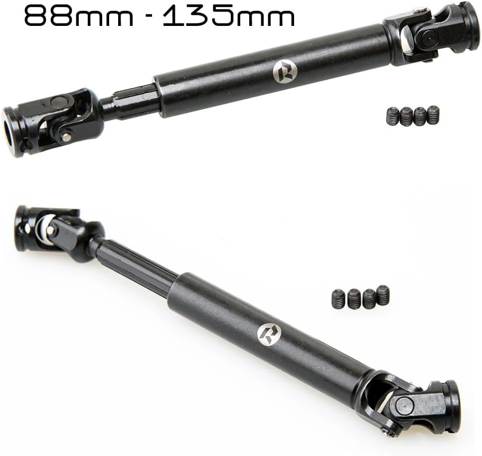 RhinoRC Tiny Stainless Steel Heavy-Duty Drive Shaft for 1/10 RC Car Crawler Axial SCX10 TRX4 Redcat Gen8